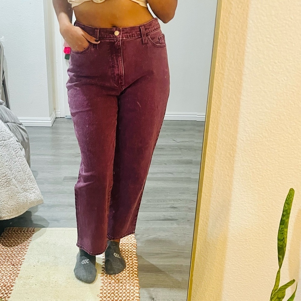 NWT Universal Thread Super High Rise Vintage Straight Cropped Jeans